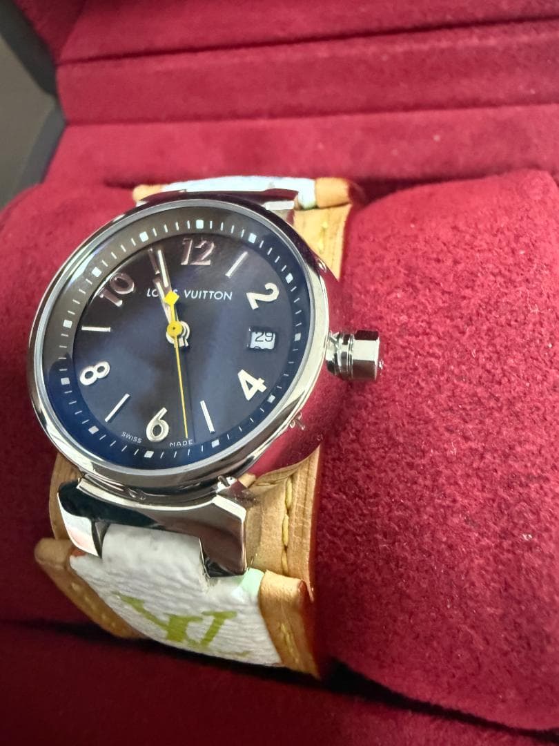 ルイヴィトン 腕時計 Q1211B タンブール マルチカラー ブロン