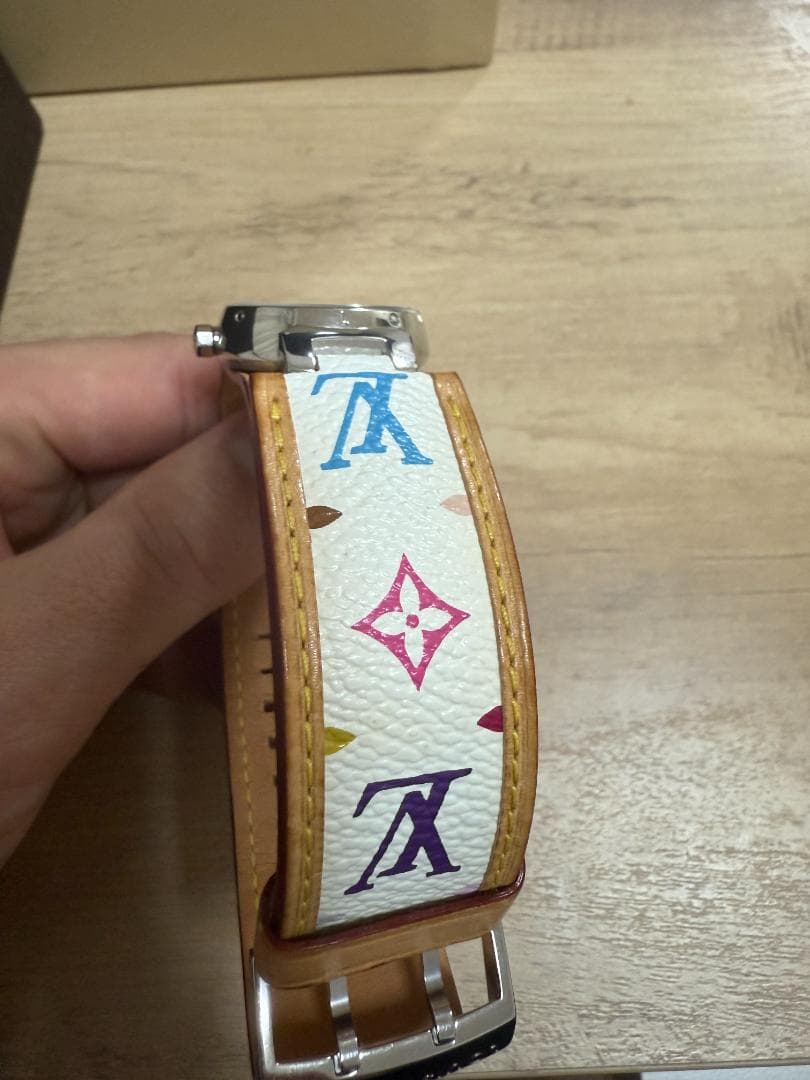 ルイヴィトン 腕時計 Q1211B タンブール マルチカラー ブロン