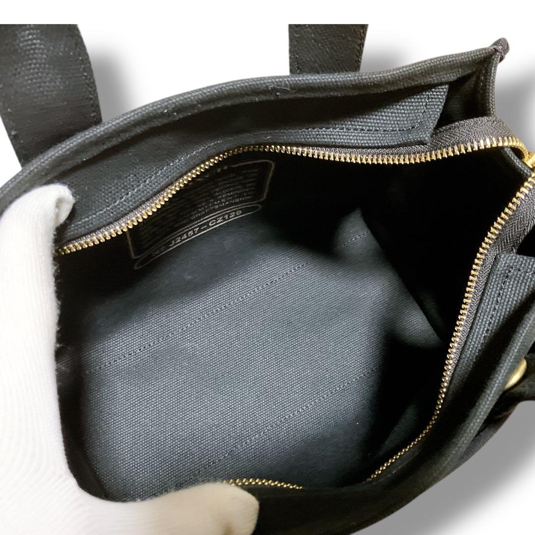 コーチ 良品 2way レキシー 日本限定 カーゴトート26 ブラック 刺繍