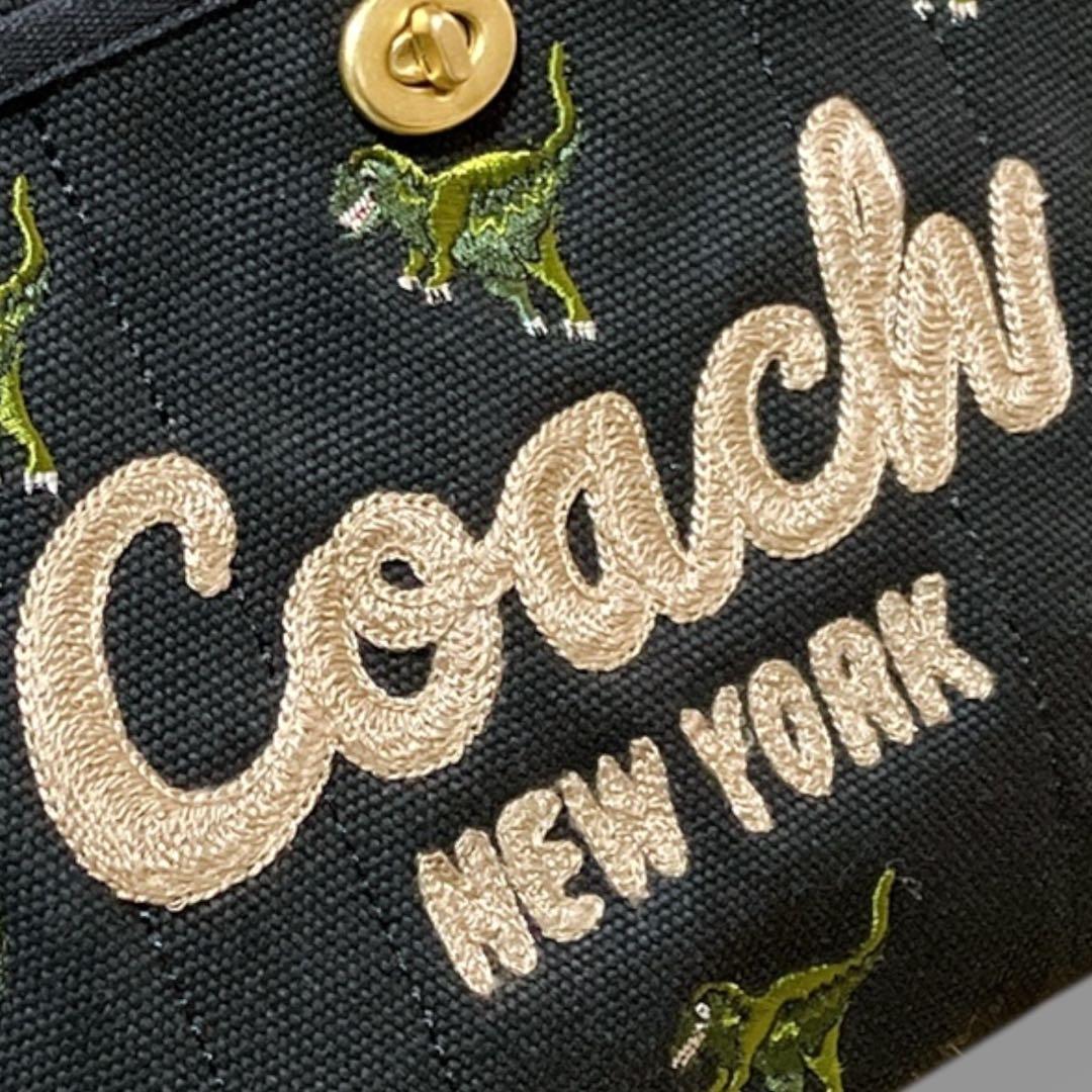 コーチ 良品 2way レキシー 日本限定 カーゴトート26 ブラック 刺繍