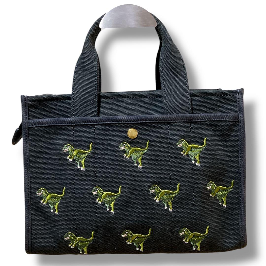 コーチ 良品 2way レキシー 日本限定 カーゴトート26 ブラック 刺繍