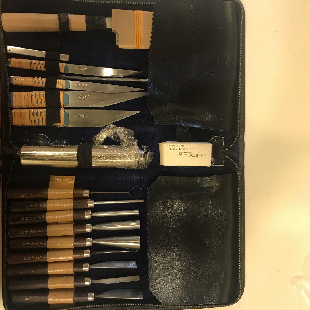 尚台正吉　調理細工庖刀一式 飾り細工道具