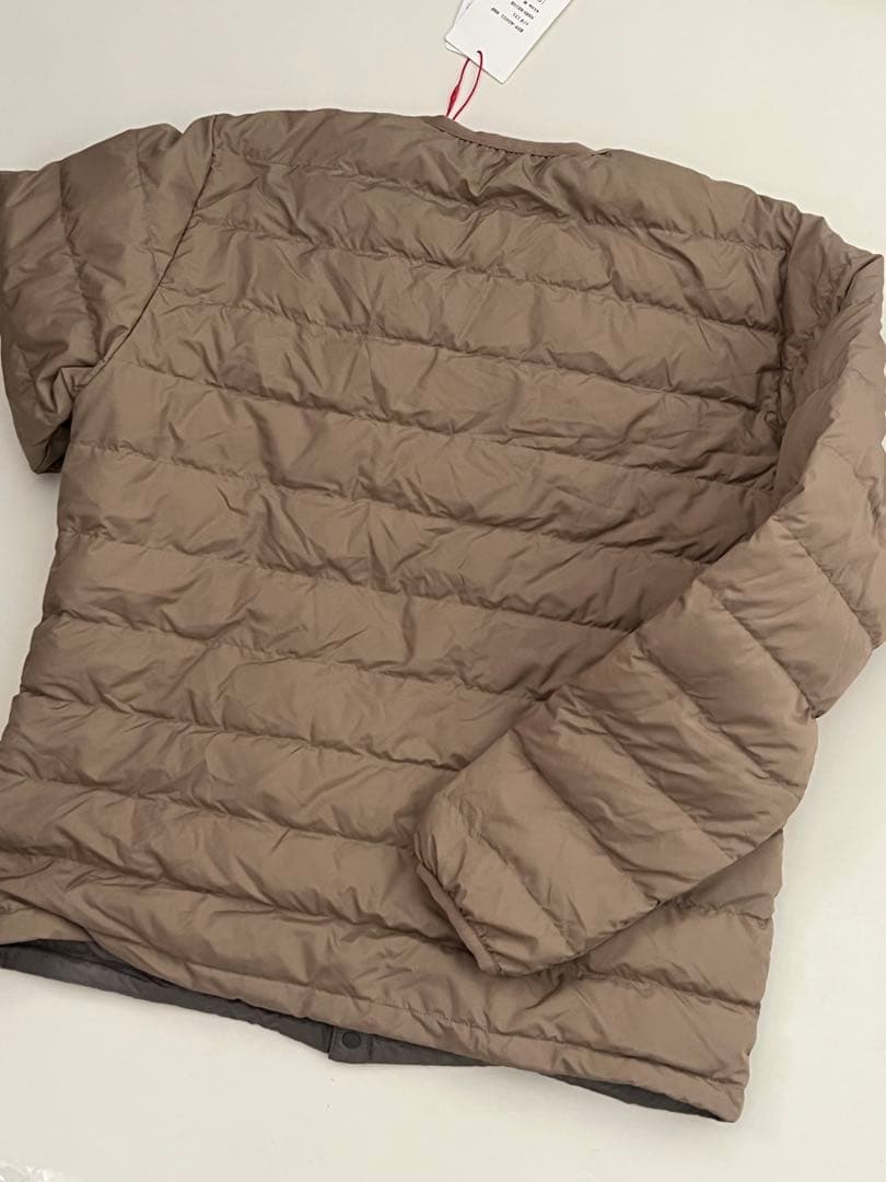 DANTON ナイロンタフタ ノーカラーインナーダウンジャケット