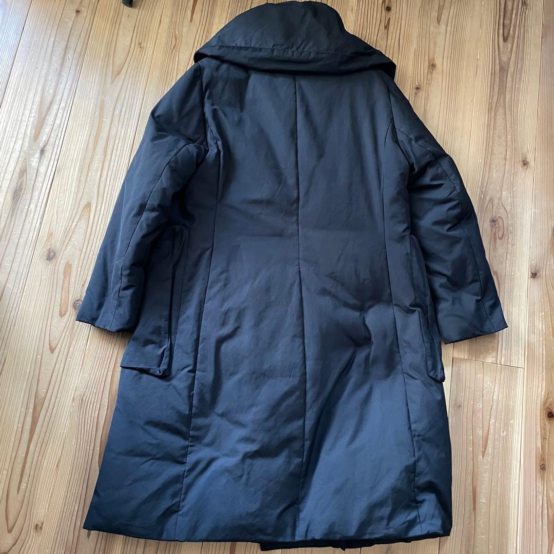 美品★センソユニコ 芽風 mefu 変形 ロングダウンコート ブラック 黒 38