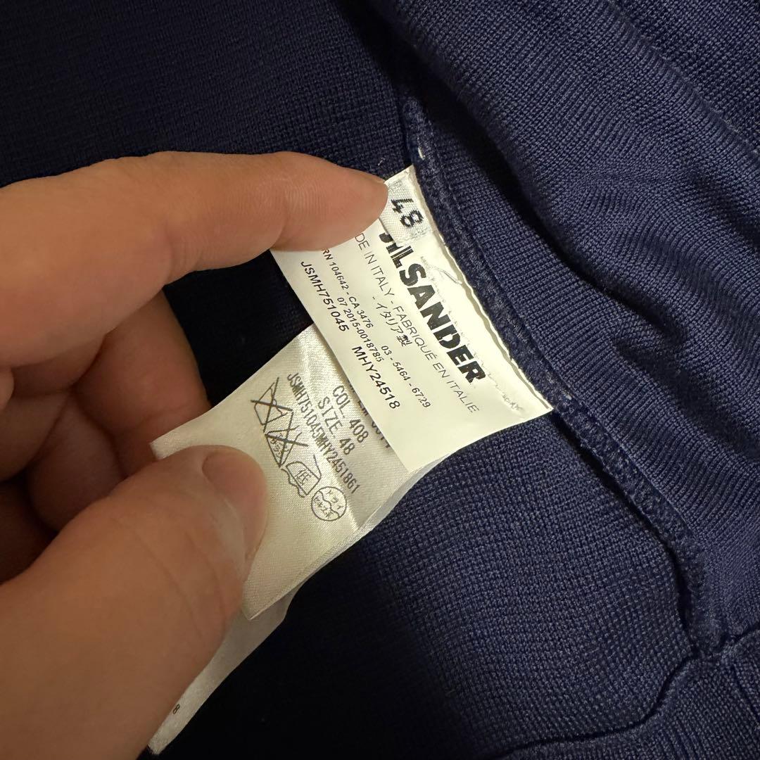 極美品Lサイズ相当　ジルサンダー　ボンバージャケット　ブルゾン　ダブルジップ