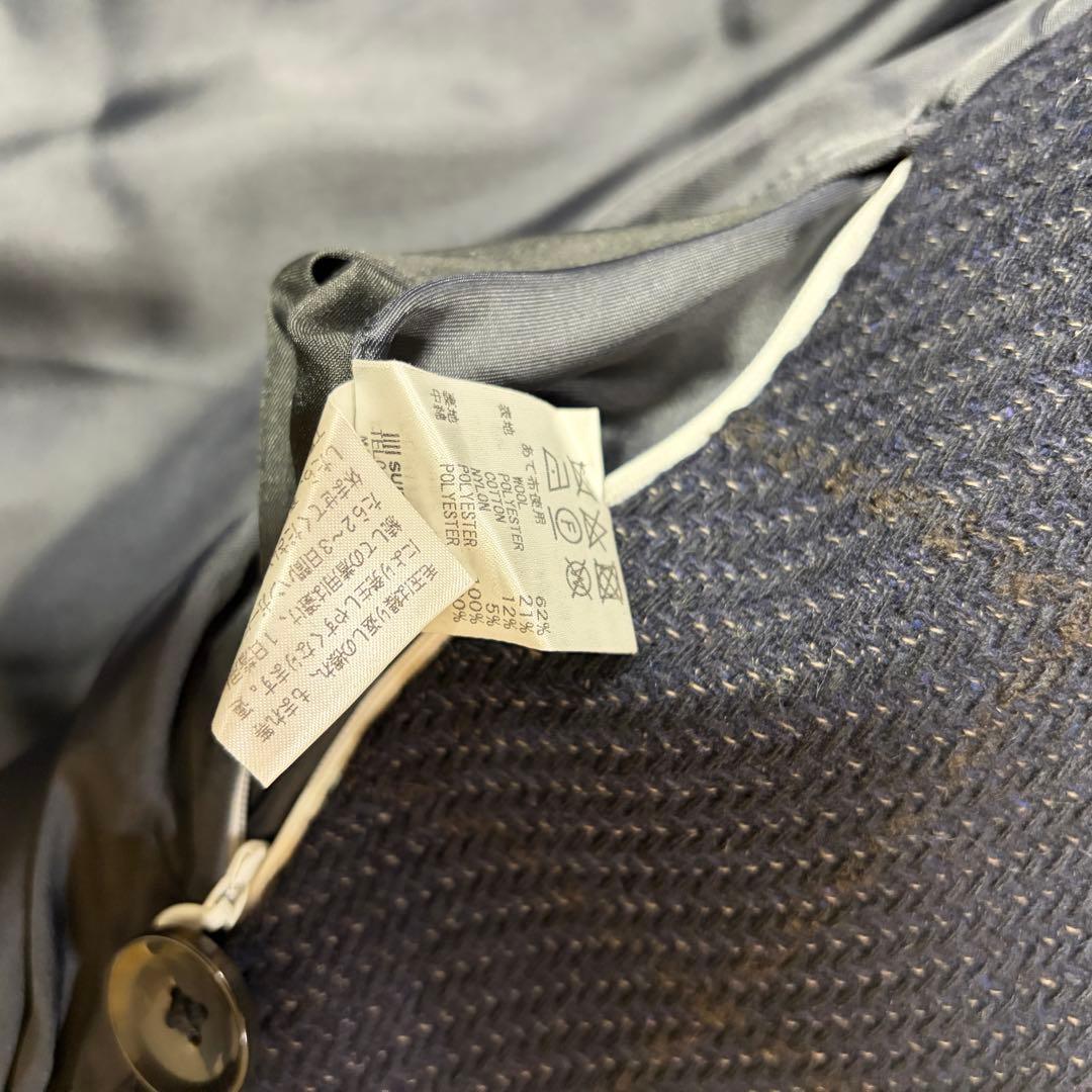 美品 尾州ウール ロングダブルブレスト チェスターコート スーツセレクト