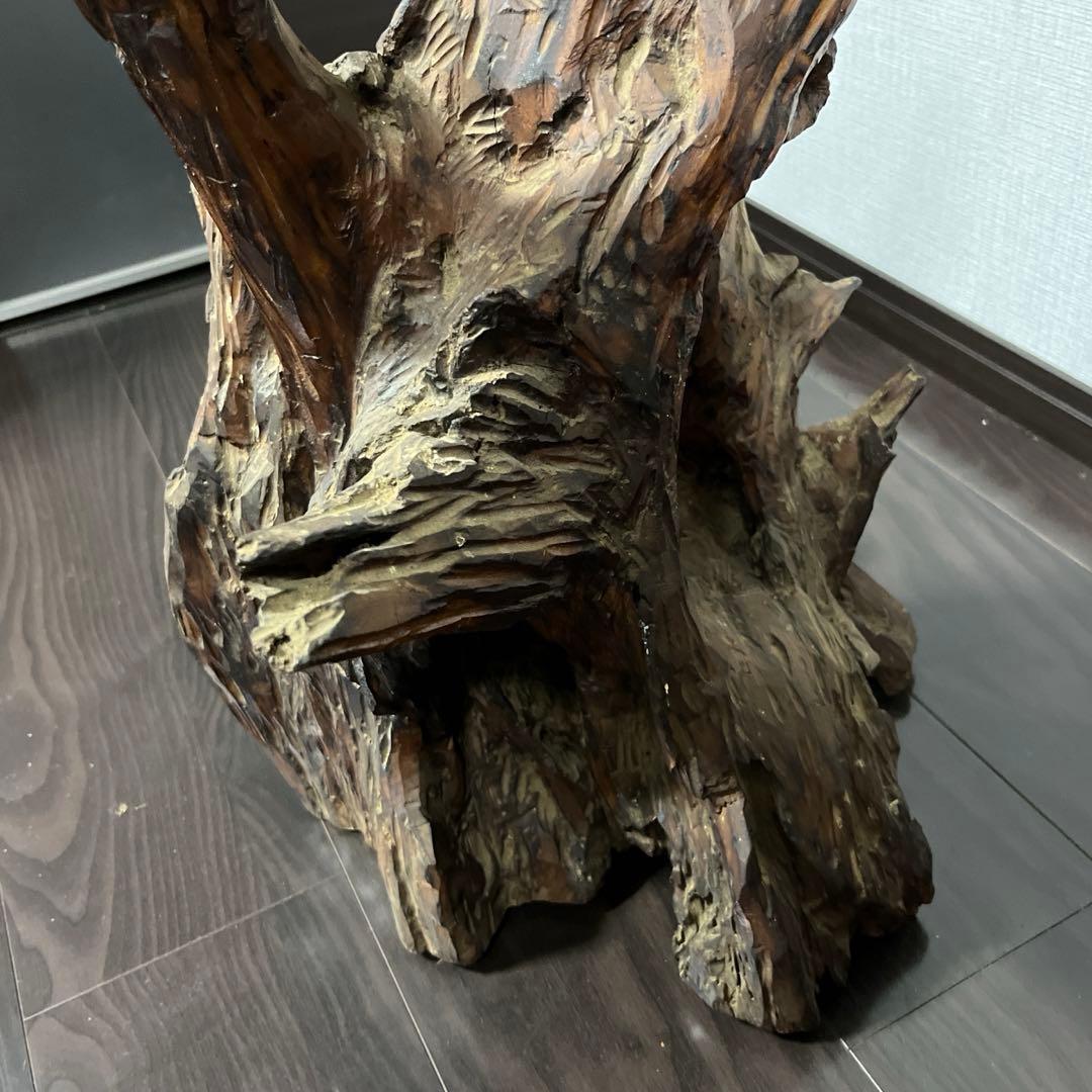 【天然木の置物】　 ＊サイズ（約）：最大幅35cm 、高さ83cm