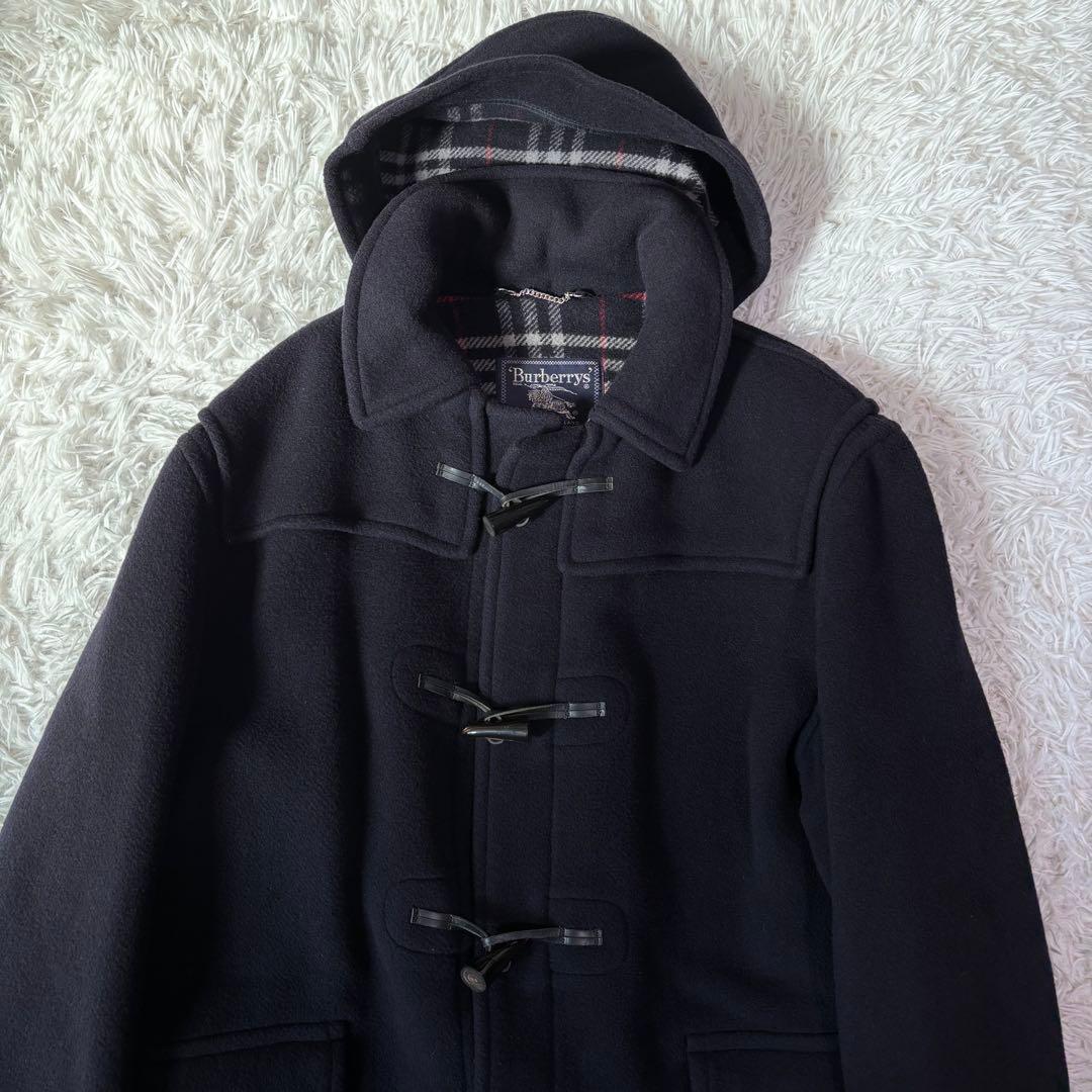 未使用級/XL相当✨バーバリー ダッフルコート ノバチェック イギリス製 付属品