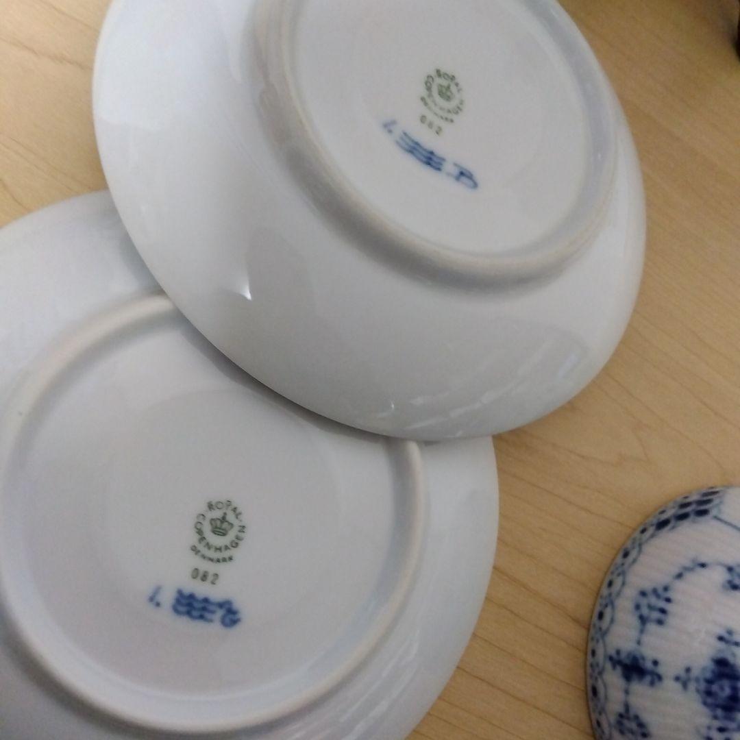  ハーフレース　カップ＆ソーサー ペア　2客