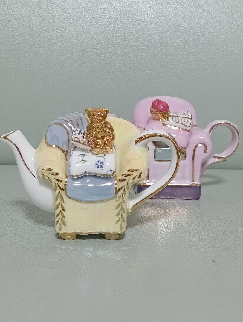 極美品  porcelain王冠マーク ティディベア ミニティーポット