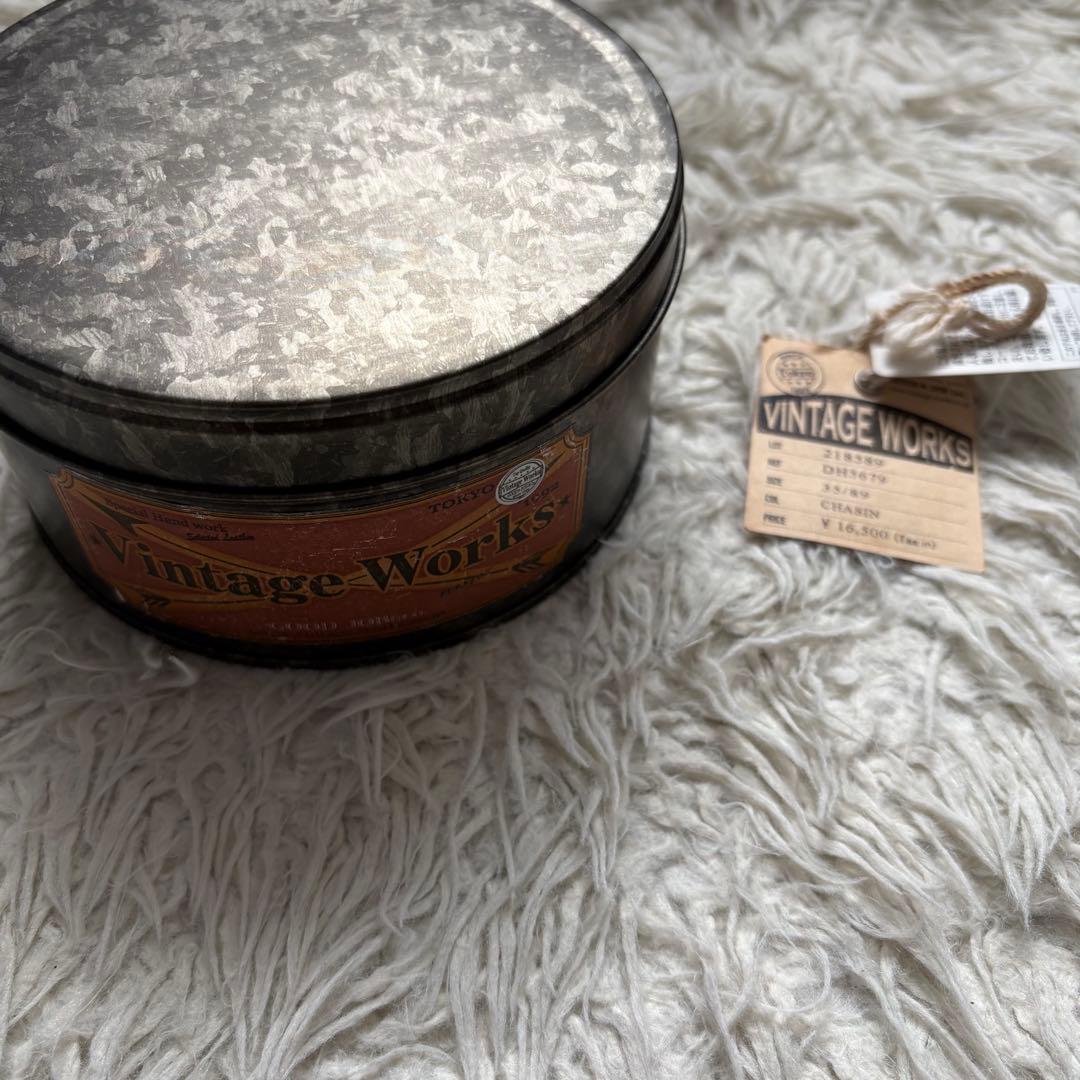 Vintage Works DH5679 35/89 レザー ベルト　缶付