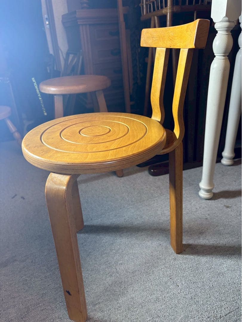 アルテック アアルト風 北欧曲げ木チェア 同心円座面 ヴィンテージ