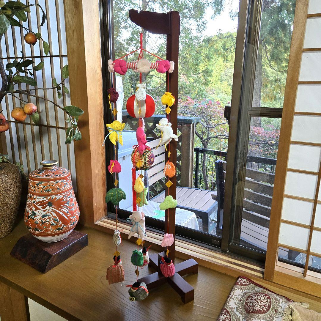 ☘️吊るし雛　吊るし人形　つるし飾り　土台付
