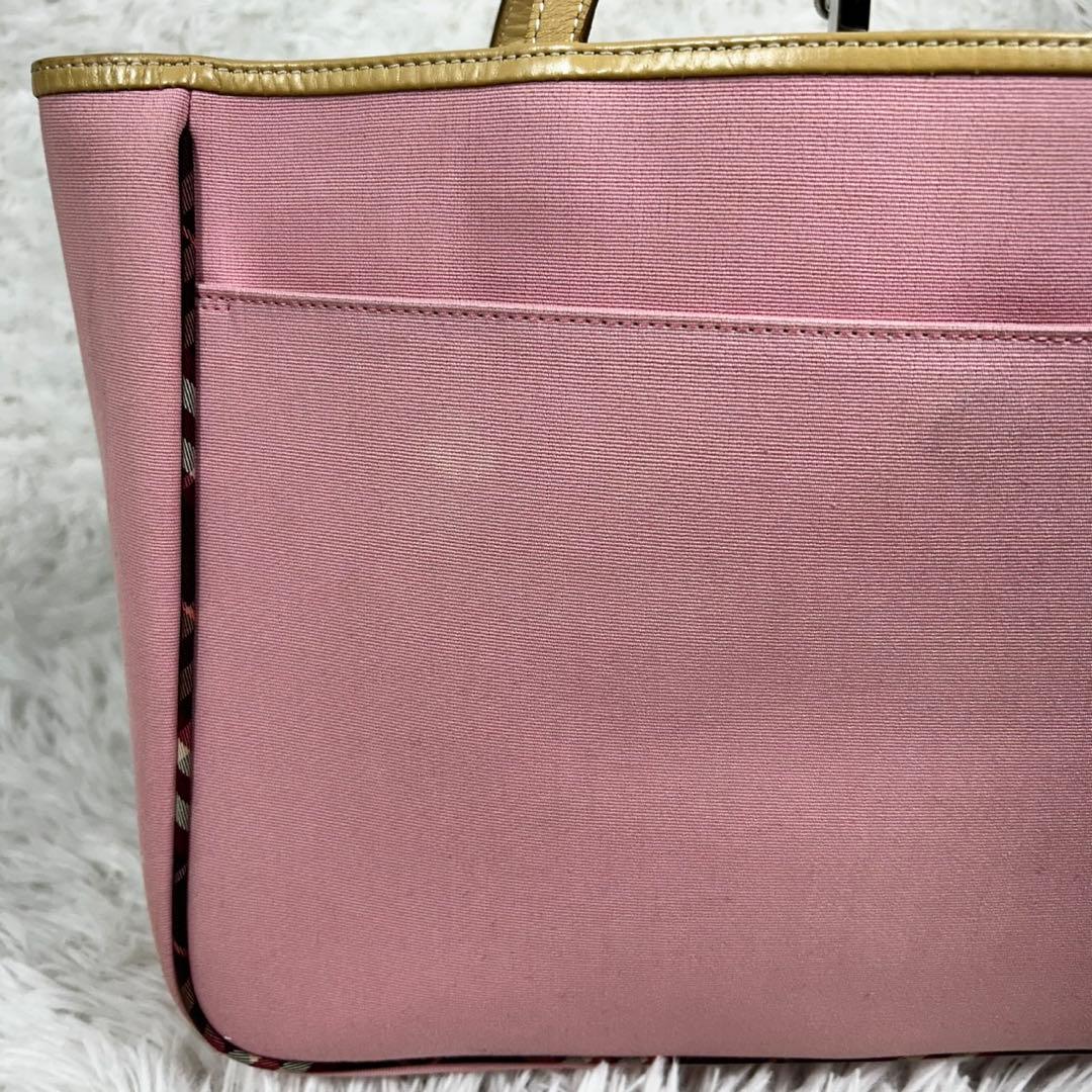 美品✨バーバリーブルーレーベル トートバッグ ノバチェック ホースロゴ 大容量