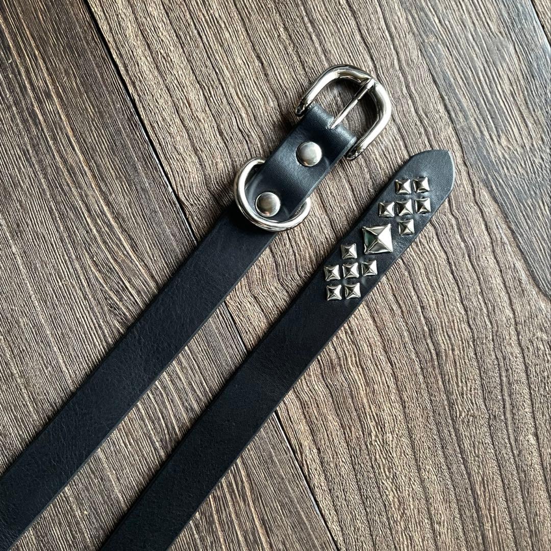 スタッズナローロングベルト　シルバー　ミッスーリ　HTC CALEE