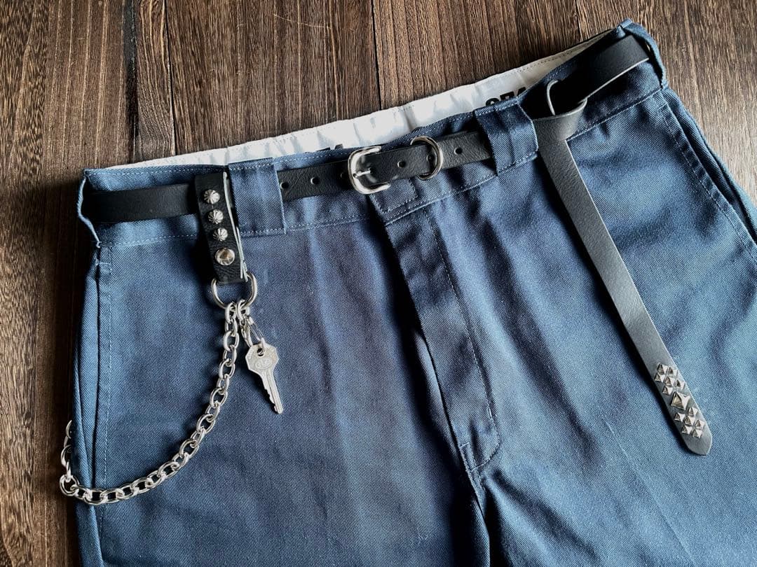 スタッズナローロングベルト　シルバー　ミッスーリ　HTC CALEE