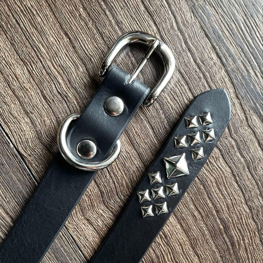 スタッズナローロングベルト　シルバー　ミッスーリ　HTC CALEE