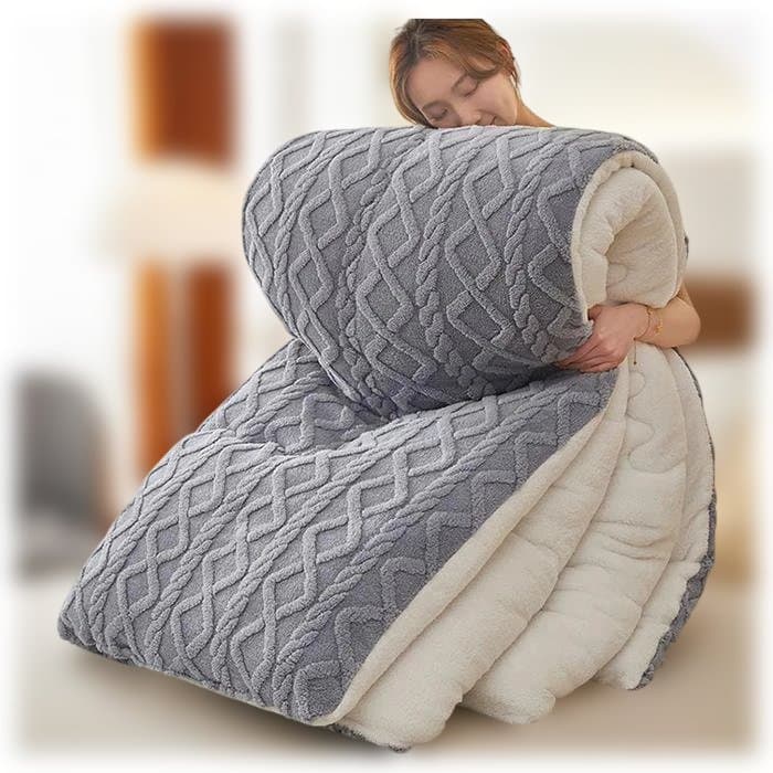 グレーのタオルケット シングルサイズ150x200cm約3.0kg(秋冬用)