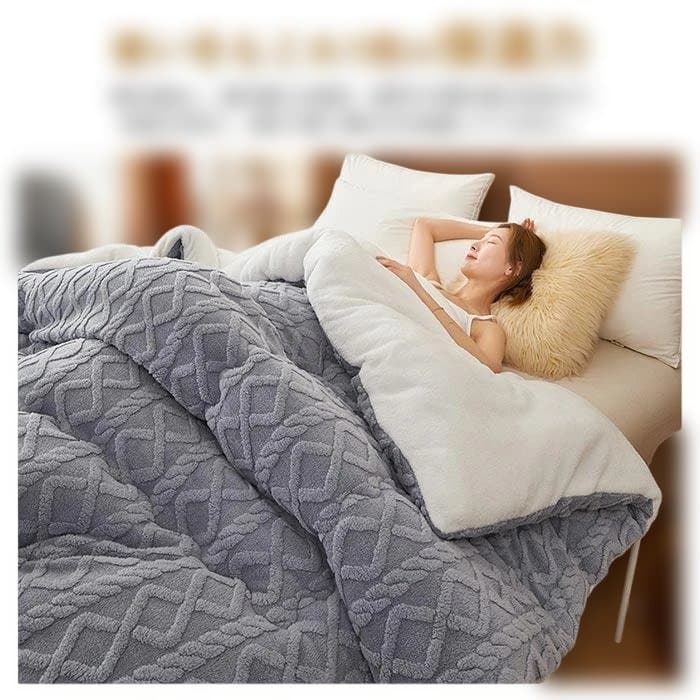 グレーのタオルケット シングルサイズ150x200cm約3.0kg(秋冬用)