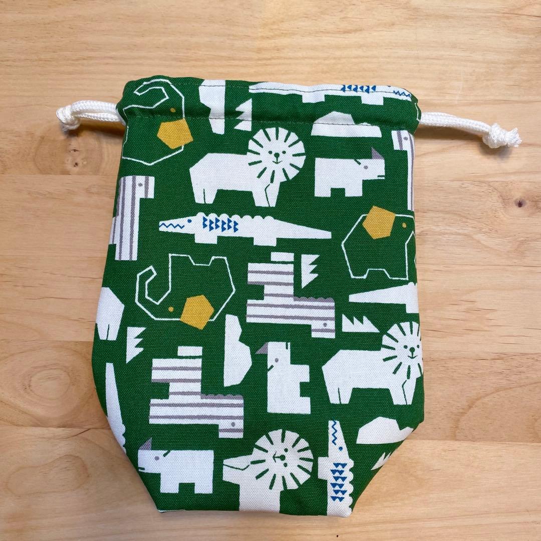 もりくま様　ギンガムチェック3点セット　コップ袋1枚