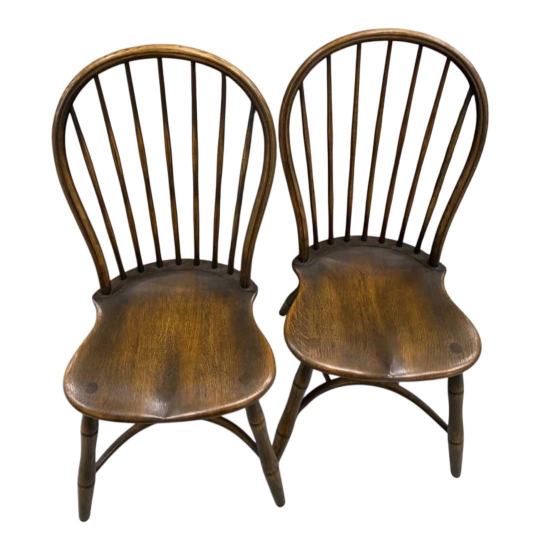 【2脚】【美品】飛騨産業 キツツキ PROVINCIAL ボウバックアームチェア