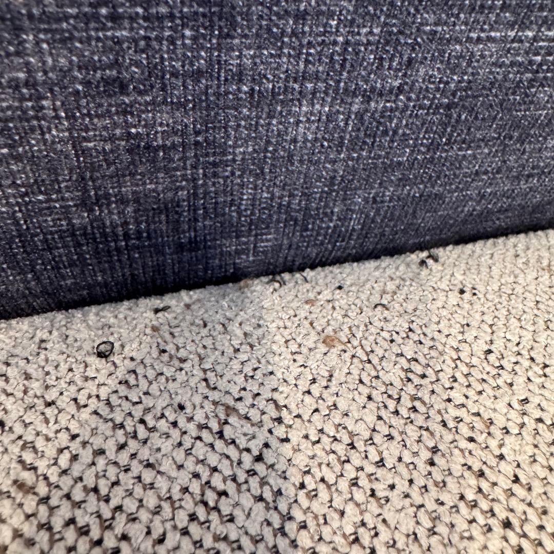 KEYUKA ケユカ L字型ソファ コーナーソファ 3人掛け ネイビー×グレー