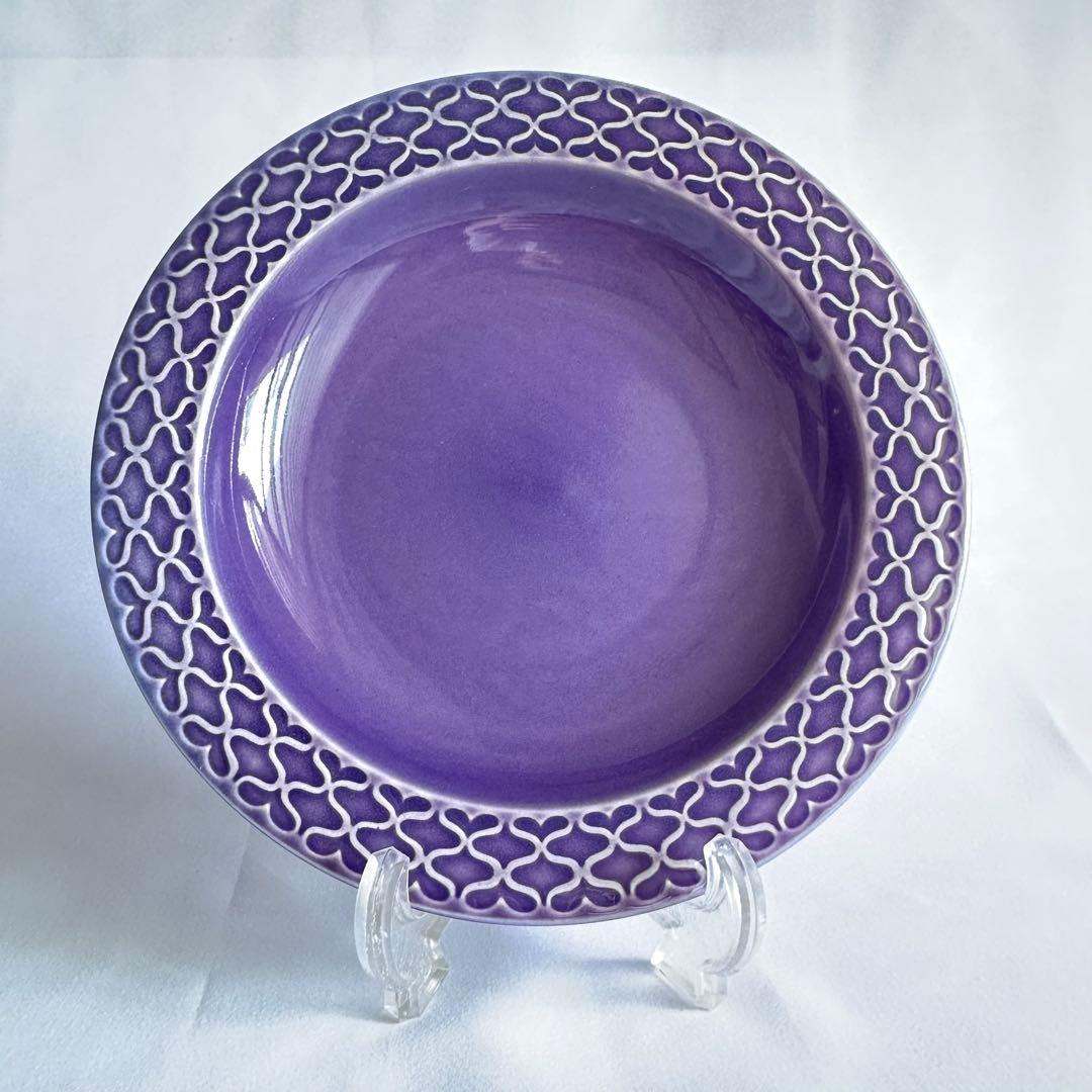 クイストゴー　コーディアルパレット　パープル　スーププレート21cm