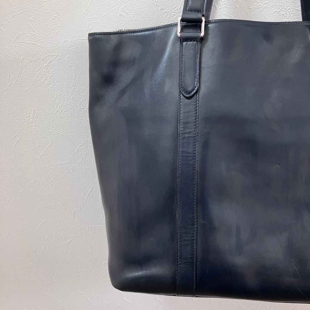 PORTER ポーター ソート ビジネス トートバッグ レザー ネイビー A4