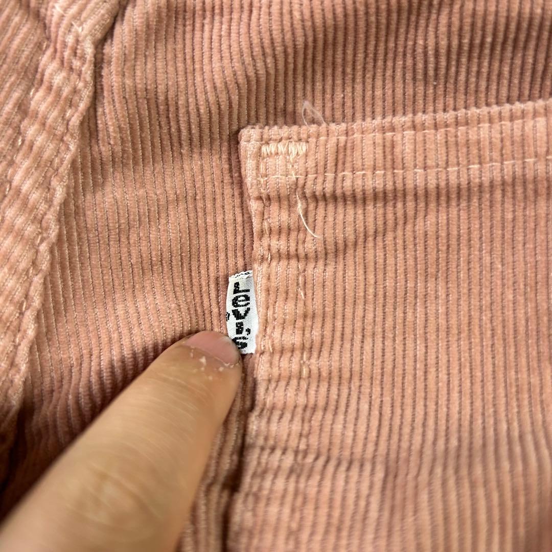 70s LEVI’S 646コーデュロイ ピンク コーズ ヴィンテージ
