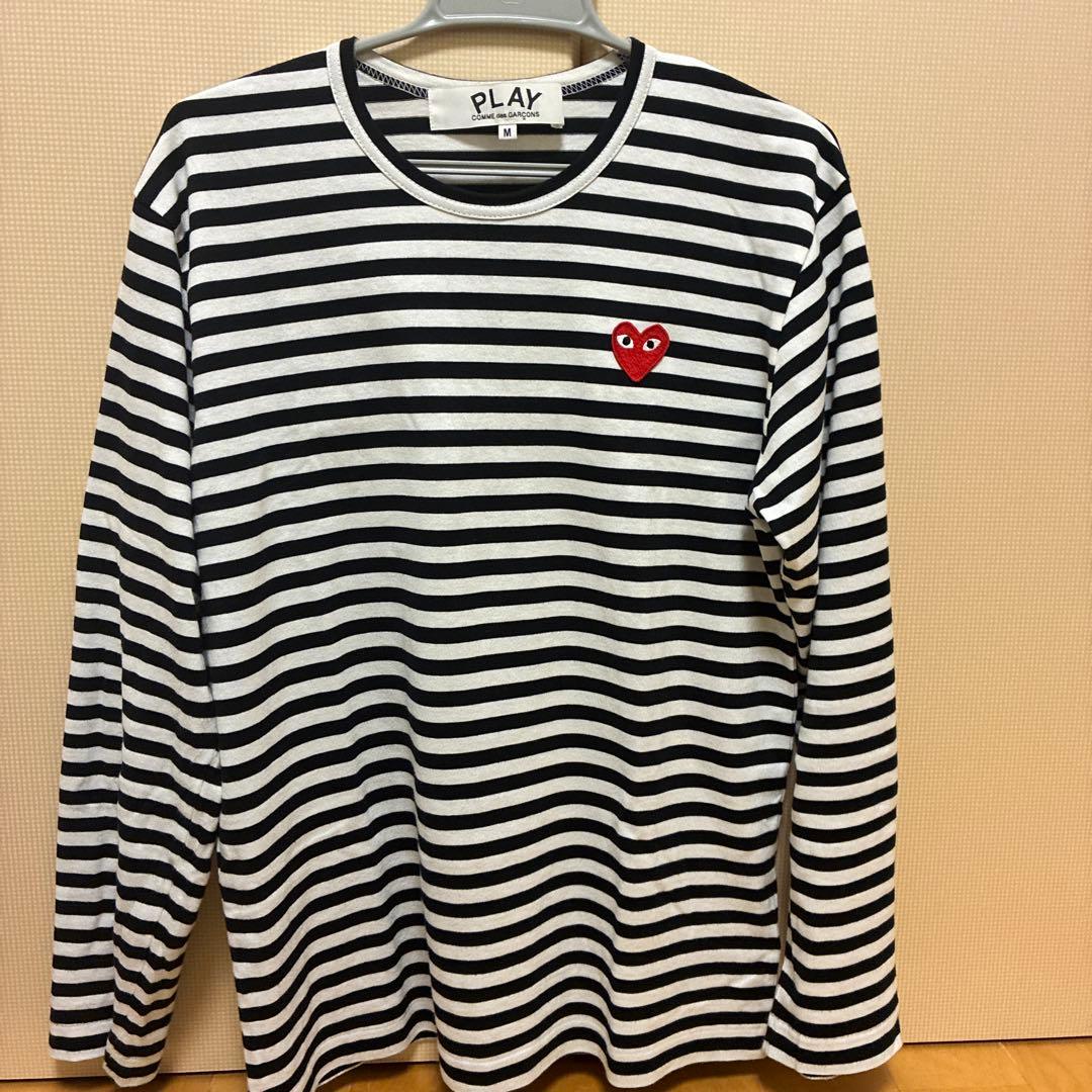 PLAY COMME des GARÇONS ストライプ Tシャツ M