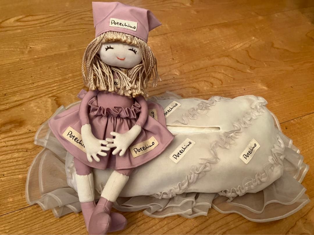 専用出品　未使用　タグ付　さえら　ポテチーノ　ティッシュケース　人形