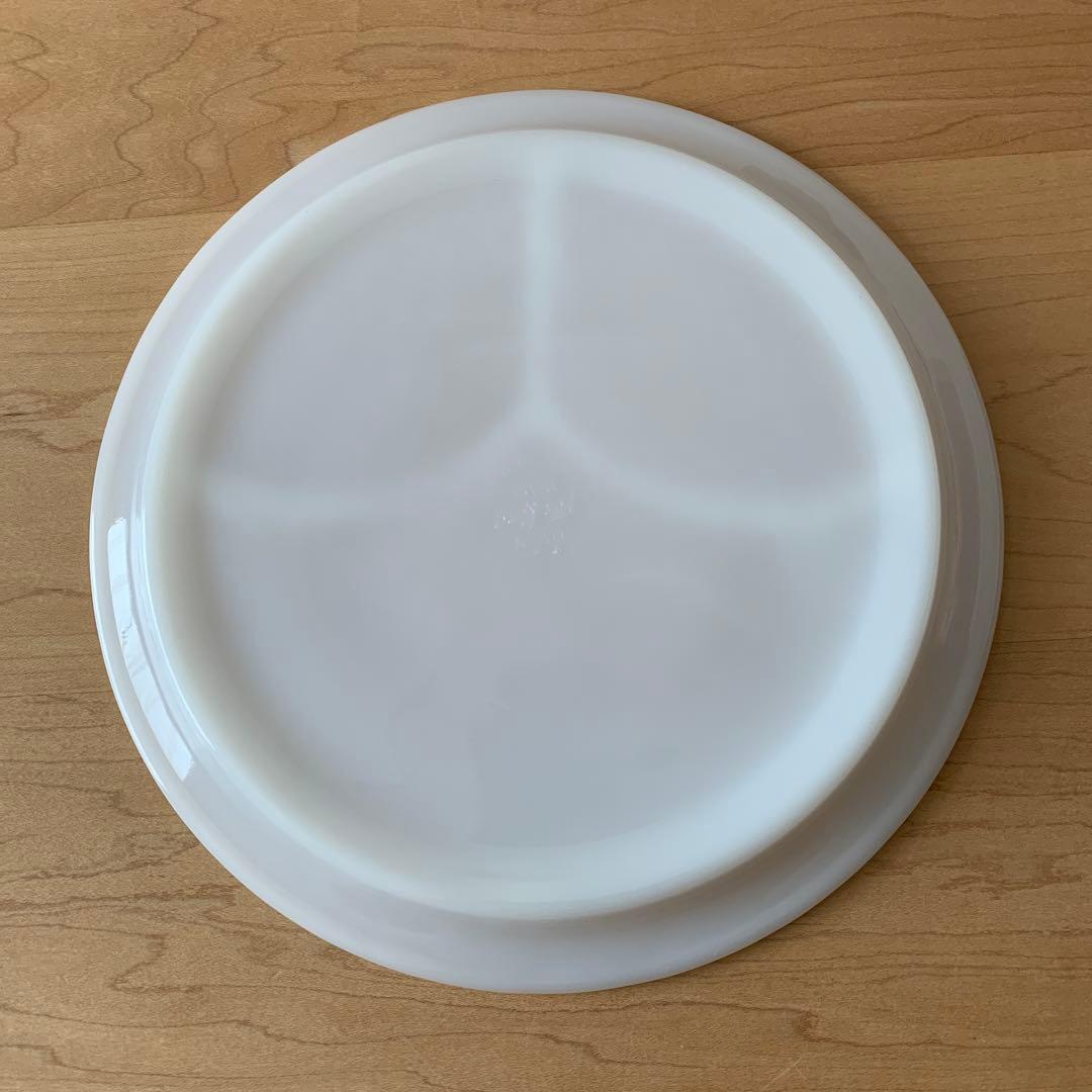 ファイヤーキング レストランウエア 3コンパートメントプレート ホワイト