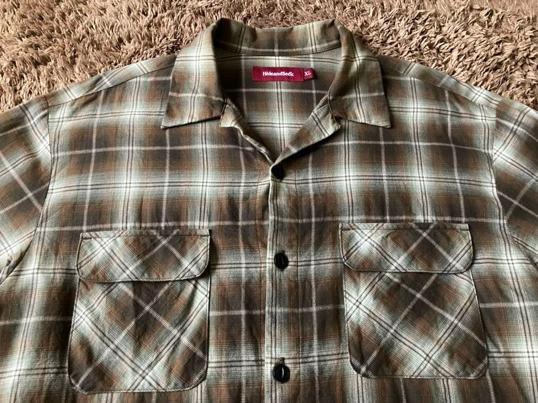 HIDEANDSEEK ハイドアンドシーク オンブレ チェックシャツキムタクXL