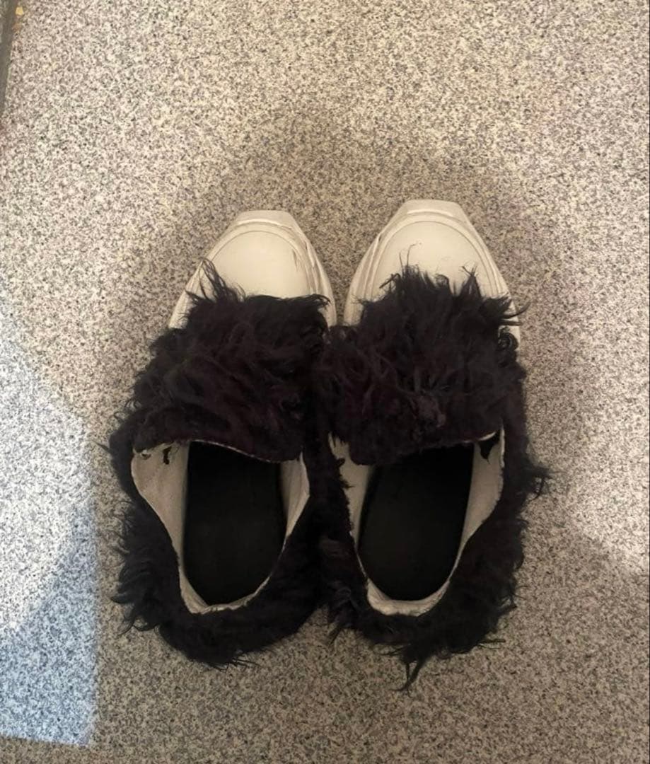 rick owens abstract fur スニーカー