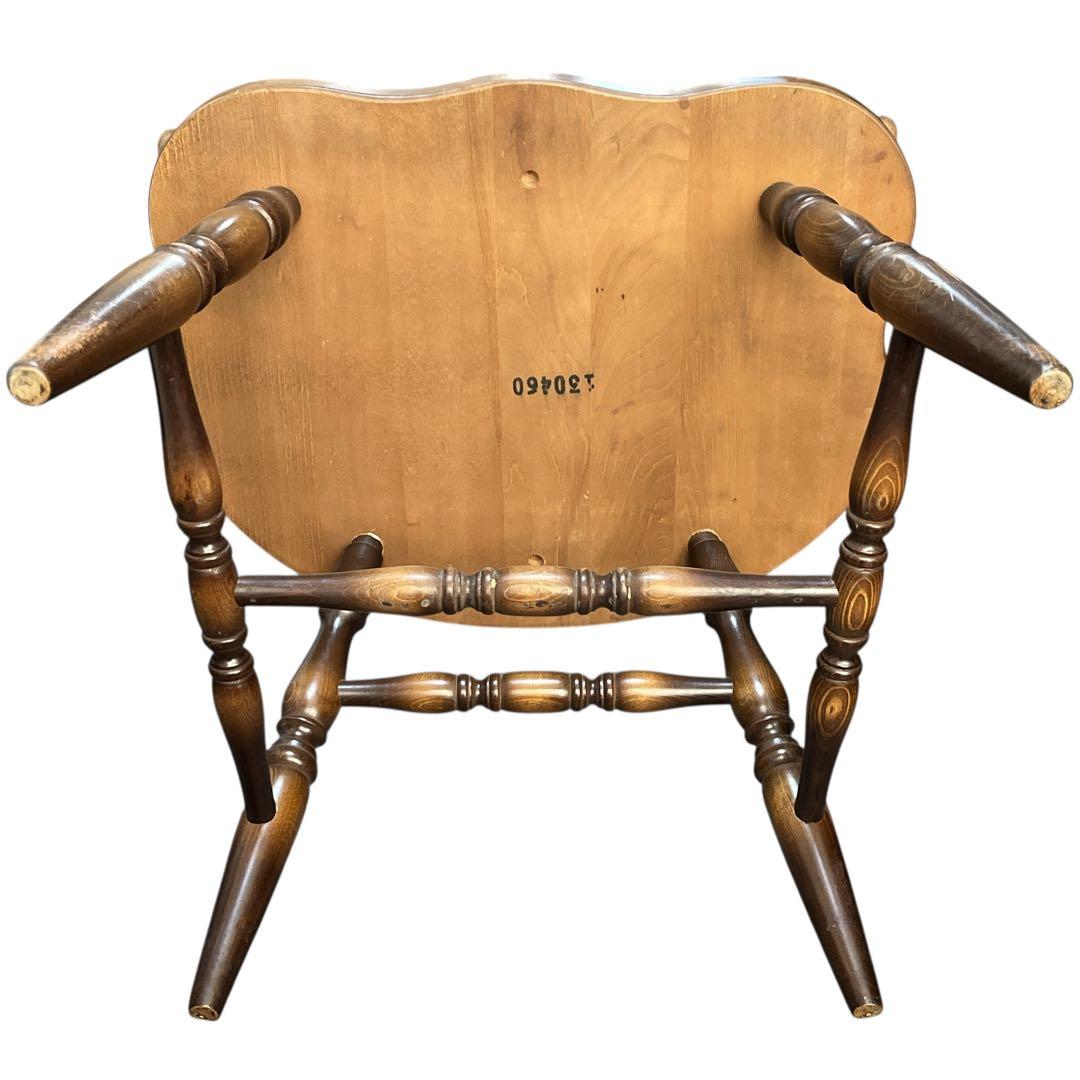 飛騨産業 ウィンザーアームチェア ダイニングチェア レトロ 椅子 キツツキマーク