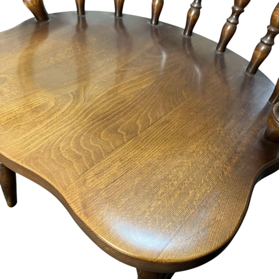 飛騨産業 ウィンザーアームチェア ダイニングチェア レトロ 椅子 キツツキマーク