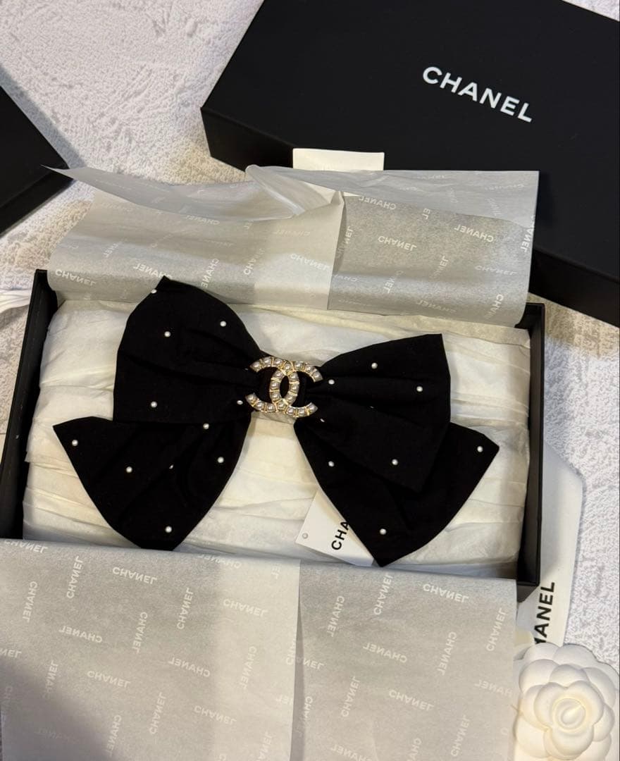 CHANEL リボンバレッタ