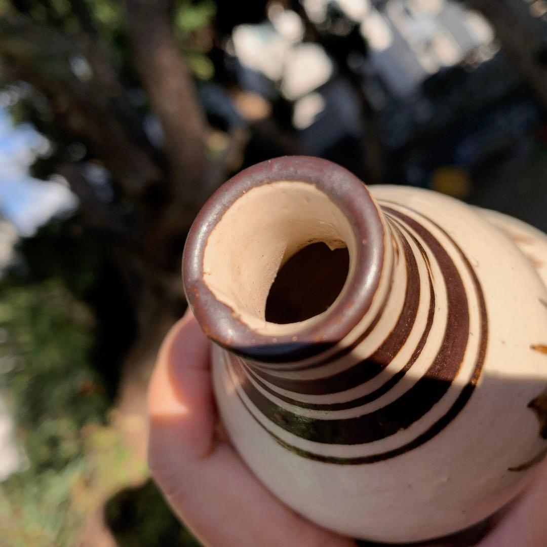 中国骨董　ひょうたん型　陶器　アンティーク　古美術　ひょうたん　花瓶　一輪挿し