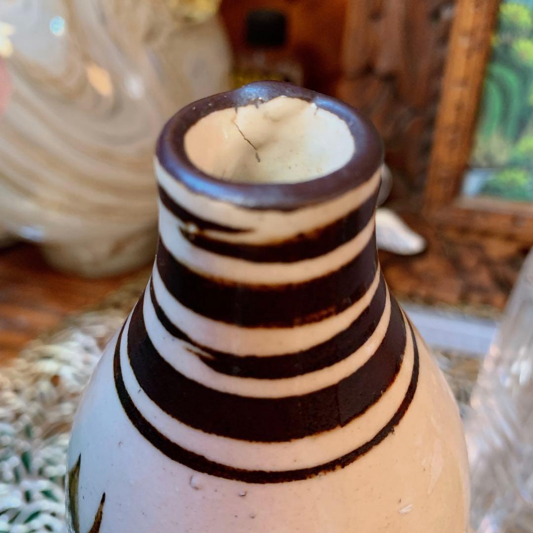 中国骨董　ひょうたん型　陶器　アンティーク　古美術　ひょうたん　花瓶　一輪挿し