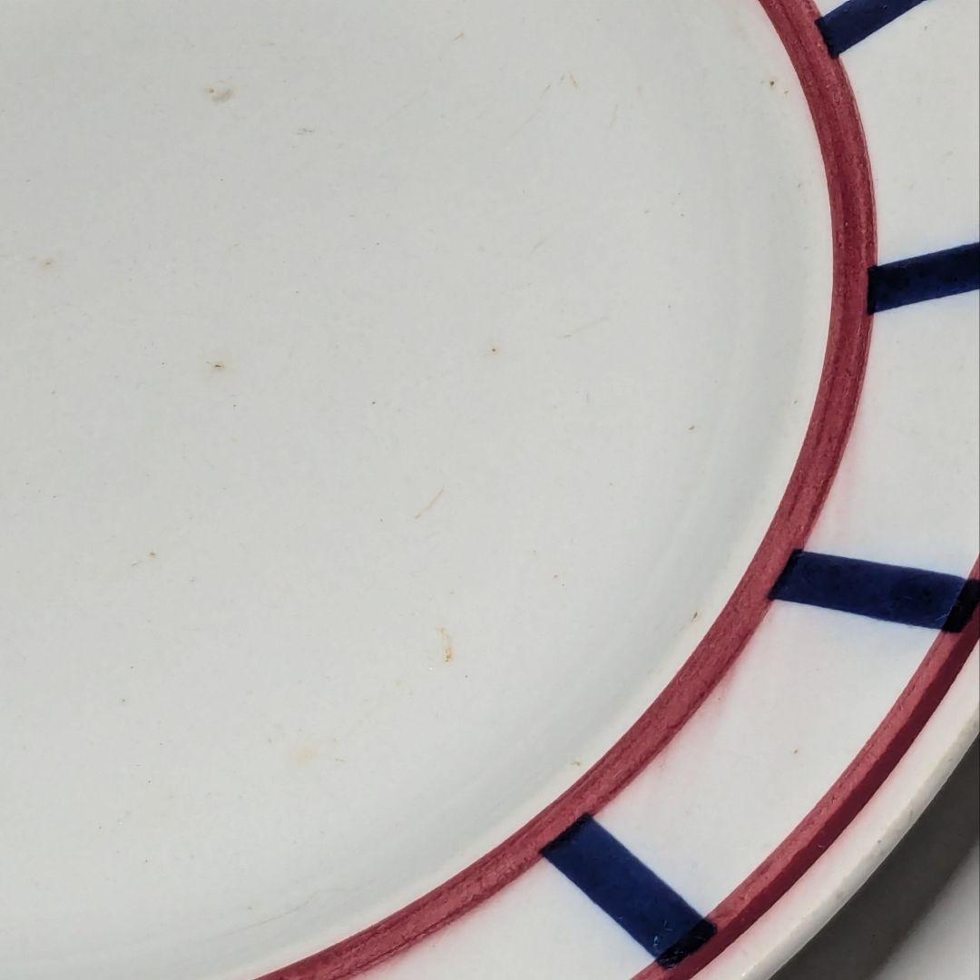 フランス　クレイユモントローBearnバスク柄プレート平皿