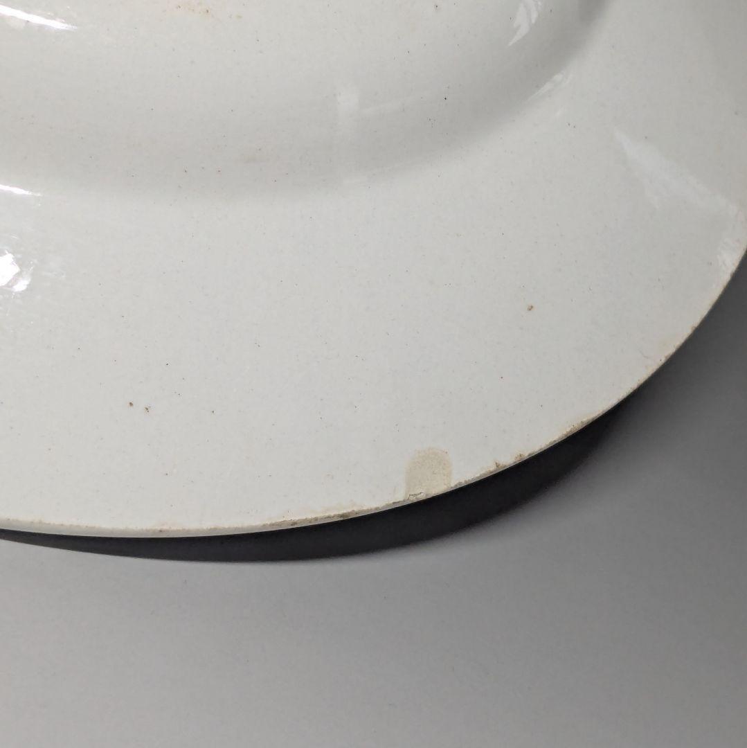 フランス　クレイユモントローBearnバスク柄プレート平皿