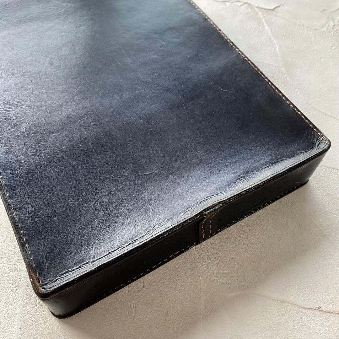 レザー カービング 書類バッグ ビジネスバッグ 手縫い 革細工 レザークラフト