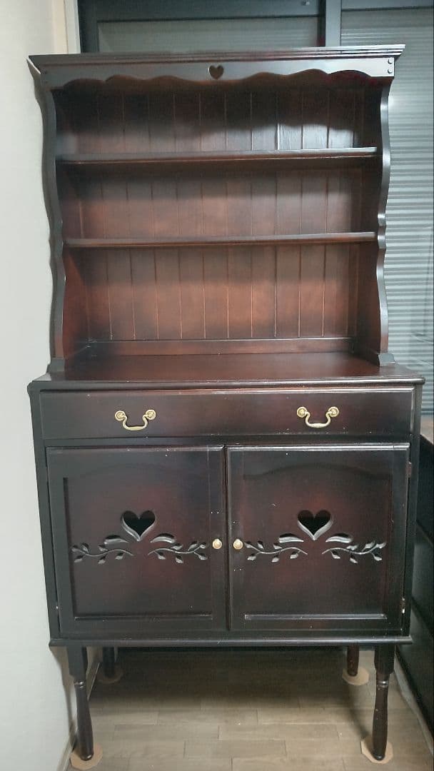 アンティークキャビネット棚カントリーチェスト