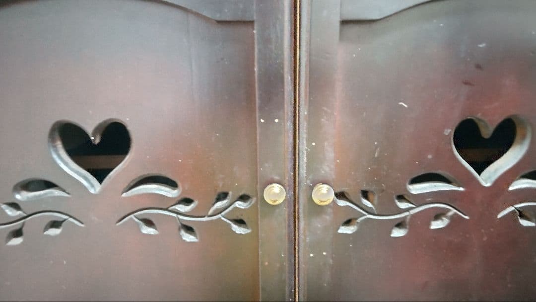 アンティークキャビネット棚カントリーチェスト