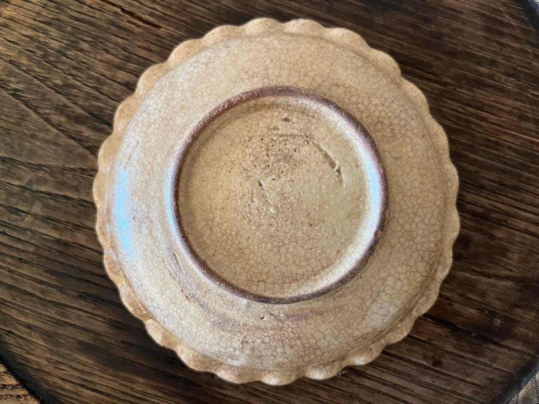 御深井焼 輪花皿【13cm】