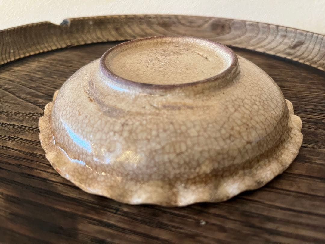 御深井焼 輪花皿【13cm】