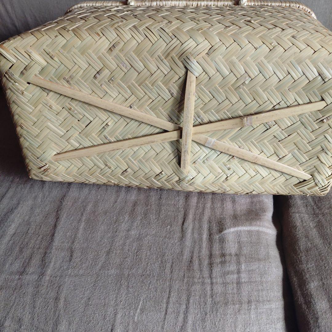 鳥越竹細工岩手県産　市場カゴ