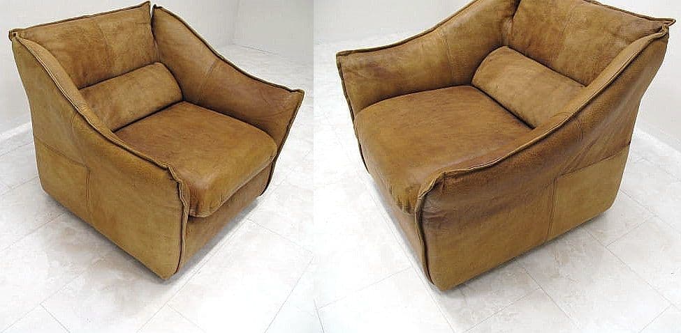 希少品ヴィンテージ　フランス　ジェラール・ゲルモンプレ　総革ソファ 本革1人掛け