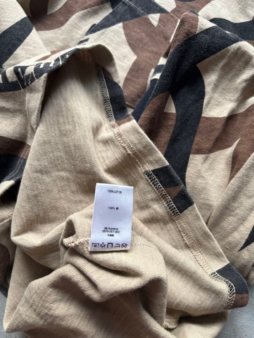 レア　シュプリーム トライバルカモ　ロングTシャツ　ロンT 迷彩