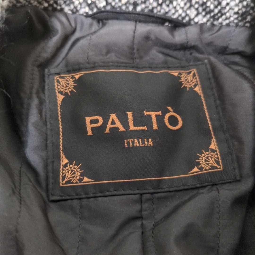 新品✨PALTO シルク アンゴラ混 ダブル チェスターコート ツイード 2XL